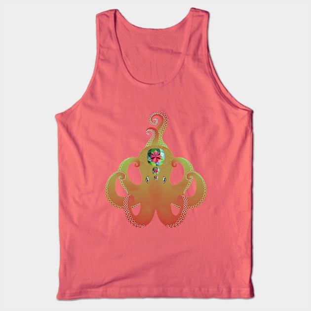 Octopus - Alexandrite (Chrysoberyl) Tank Top by Aline Eg